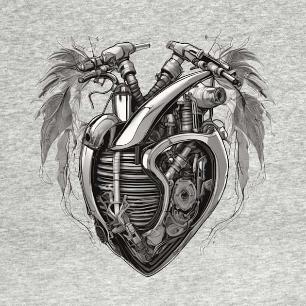 Biker at heart motorbike engine love by Edgi